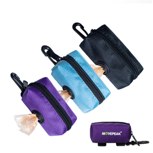 Distributeur portable simple en plastique biodégradable pour sacs à déjections canines et félines avec clip de laisse – Support extérieur pour déchets d'animaux - Product Image 4