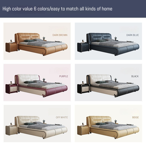 Meubles de chambre à coucher KEHUI, meubles pour invités, table de chevet <span class=keywords><strong>futuriste</strong></span>, cuir vintage, meubles de chambre à coucher multifonctionnels, <span class=keywords><strong>lit</strong></span> - Product Image 5