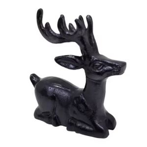 Decoración navideña de tendencia, escultura de Reno dorada decorativa de aluminio de la mejor calidad para mesa, decoración del hogar hecha a mano - Product Image 3