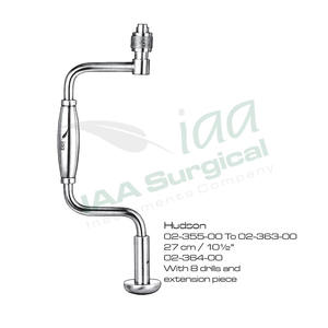 Iaa Hoge Kwaliteit Hudson Craniale Boorset Neurochirurgische Instrumenten Handmatige Botboor Met 8 Bits En Verlengstuk 27cm - Product Image 5