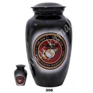 Urnas funerarias de cremación de aluminio del Cuerpo de Marines Americano para humanos adultos - Product Image 1