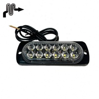 Stroboscope led 12/24v, lampe en aluminium avec 18 motifs stroboscopiques, pour voiture et camion