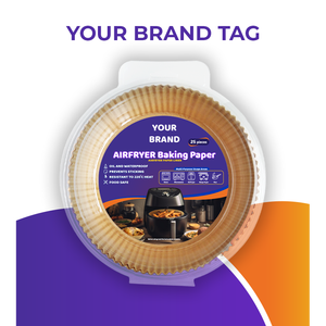 Customized Size Unbleached Disposable Baking <b>Paper</b> Non-Stick <b>Kitchen</b> <b>Paper</b> Sheets for Air Fryer Cooking Bido SOSSKIN 023456 - Product Image 5