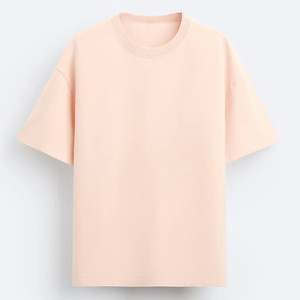 Haute qualité 100% coton personnalisé Logo vierge T-shirt pour hommes respirant à manches courtes hommes Jersey col rond couleur unie coupe ample - Product Image 3