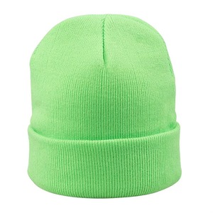 Unisex Men Women Custom logo Knitted <b>Hat</b> <b>Winter</b> Solid Elastic Hiphop Beanie Cap 3D Embroidery Skullcap Skullies 100% Acrylic - Product Image 3