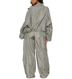 Chaqueta Cortavientos Ligera de Bajo Precio con Cremallera, Chándal para Mujer, Venta al por Mayor, Chándal de Nailon Impermeable Personalizado 2026 - Product Image 4