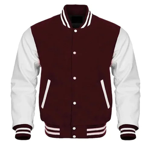 Custom Logo Wool Varsity Jacket for Men Winter Stand Letterman Style with Designer <b>Buttons</b> CollegeBaseballjacket for men - Product Image 2