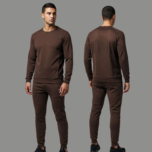 Jersey personalizado de talla grande 2025, chándal en blanco sólido de invierno de alta calidad, conjunto de chándales para hombre, chándal para correr - Product Image 5