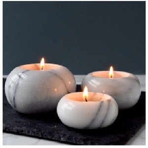 Look chic marbre thé lumière coeur rond aromathérapie bougies accessoires pour salle à manger maison bougeoir - Product Image 2