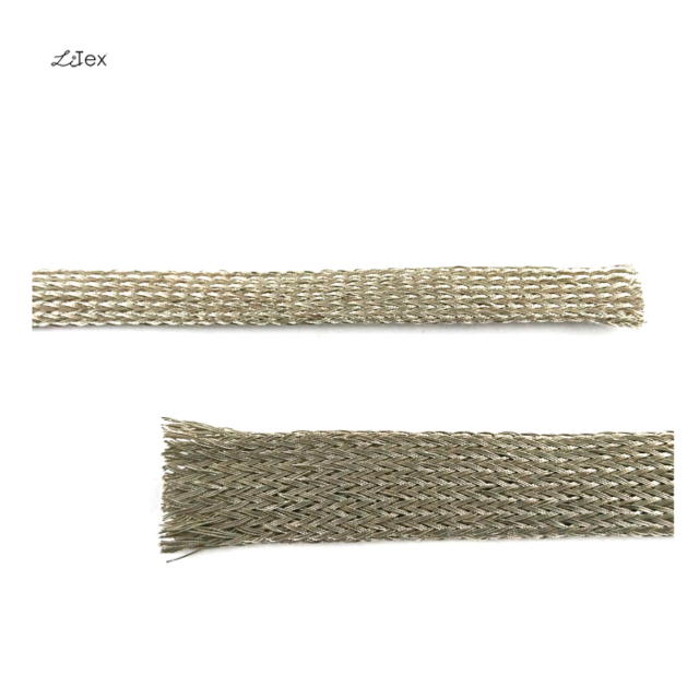 Tinned copper wire braided metal cable shielding sleeve