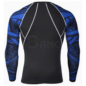 Custom Made Simple Plain Blank Color sólido Bjj Rash Guard Venta caliente MMA Rush Guard Logotipo personalizado Impreso Rash Guard - Product Image 3