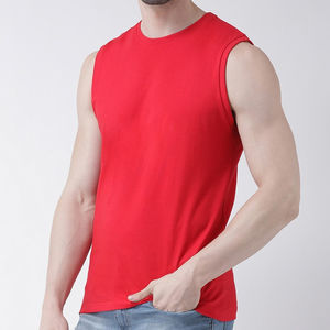 Chaleco sin mangas informal para hombre, camiseta sin mangas de secado rápido, culturismo, correr, entrenamiento, de punto liso Camiseta deportiva, tallas grandes OEM - Product Image 3