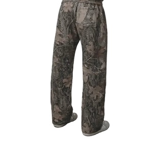 Pantalones de camuflaje personalizados para hombre, ropa de calle de 300gsm, 100% algodón, alta calidad, estampado de peso pesado desgastado, de gran tamaño para hombre - Product Image 4