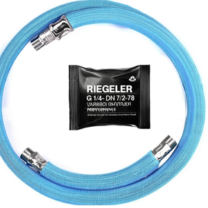 RIEGLER G 1/4-DN 7.2-7.8 ตัวลดแรงสั่นสะเทือนพร้อมสายยางขนาด 300 มม. อุปกรณ์เสริมและชิ้นส่วนเครื่องมือลมสำหรับเกลียวภายนอก - Product Image 3