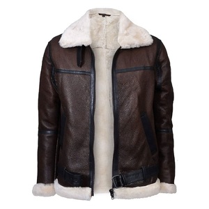 Chaqueta de cuero de alta calidad para hombre, chaqueta de piel de oveja de alta calidad, chaqueta de cuero genuino PU para hombre 2025 - Product Image 1