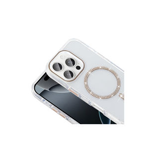 Coque en silicone TPU pour iPhone 15 Pro avec compatibilité MagSafe - Design argenté isolé et élégant - Product Image 3