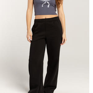 Pantalon de survêtement respirant pour femmes avec broderie d'impression de logo personnalisé et étiquettes personnalisées pour Yoga Gym et vêtements de sport - Product Image 4