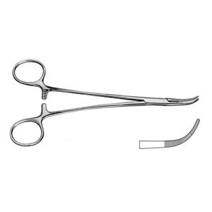 Pinces chirurgicales manuelles pour artères, courbées, droites, dentelées, en acier inoxydable, certifiées CE, instrument de classe II, ensemble de 1 an - Product Image 6