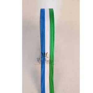 Vente en gros OEM Ruban de médaille Taffetas de coton Viscose Ruban de soie avec motif ondulé (arrosé) Matériau du visage - Product Image 6