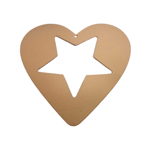 Hôtel décoratif métal fer suspendu coeur couleur gris en forme de coeur pour décoration murale artisanat en gros en vrac - Product Image 4