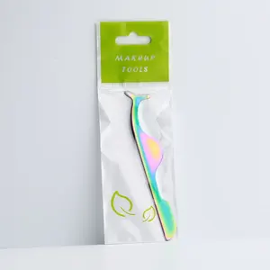 Stainless Steel 3d Volume <b>Eyelash</b> Tweezers Deep Angled Pointed Hyperfine High Precision <b>Eyelash</b> Extension <b>Applicator</b> Tweezer - Product Image 4