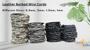 Dernière Offre Spéciale cordon barbwire en cuir cordon torsadé rond en couleurs fantaisie pour bricolage artisanat bijoux et accessoires prix de gros - Product Image 2