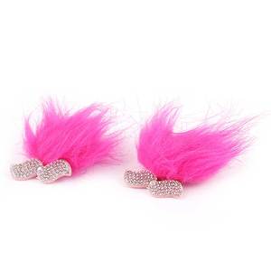 Girls Hair <b>Clip</b> - Dark Pink - Product Image 2