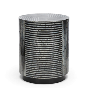 Taburetes de Nácar, Muebles de Asiento con Incrustaciones de Concha Hechos a Mano para Apartamentos y Decoración de Hogar Sofisticada - Product Image 1