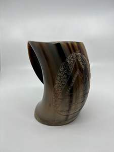 SÍMBOLOS personalizado hecho a mano Natural vikingo tallado beber cuerno cerveza y taza de café para restaurantes de hotel en casa de - Product Image 2