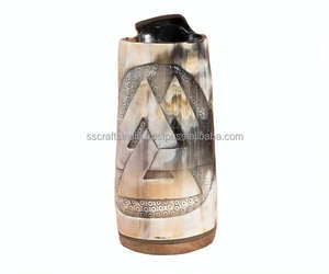 Premium Classic <b>Wine</b> Buffalo Horn Mug Viking Horn Tankard High Quality Handicraft Direct from Factory Made in India - Product Image 5