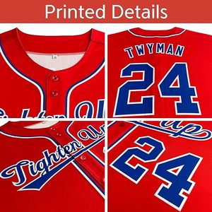 Uniforme de Béisbol, Ropa Deportiva Transpirable, Camisetas Estampadas para Hombres Adultos, 100% Poliéster - Product Image 4