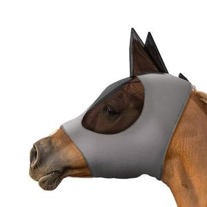 ผ้าคลุมหน้าแมลงวันอุปกรณ์ม้าหน้ากากป้องกันหูหมวกคลุมหน้าแมลงออกแบบโลโก้ได้ตามต้องการ - Product Image 1