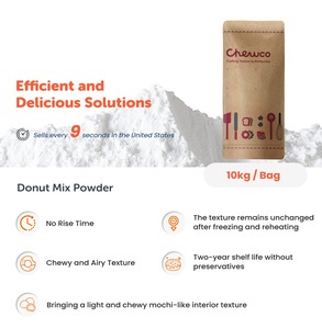 Polvo para Donas Mochi con Sabor a Vainilla y Crema, Certificado Halal, Fácil de Preparar para Puestos de Mercado Nocturno - Product Image 5