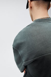 High Quality <b>Crewneck</b> Long Sleeve Plain Sweatshirts Quick Dry Breathable Crew Neck Oversized Sweatshirt Wholesale OEM Customized - Product Image 3