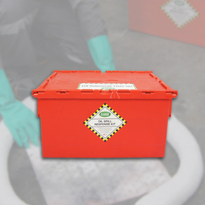 Kit para Derrames de Petróleo de 45 Litros con Contenedor Resistente - Kit de Contención de Emergencia para Derrames de Petróleo Industrial - Product Image 3