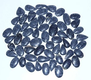 Offre de gros sur les cabochons de jaspe Picasso naturels Pierres précieuses de quartz pour la fabrication de bijoux Cristaux - Product Image 1