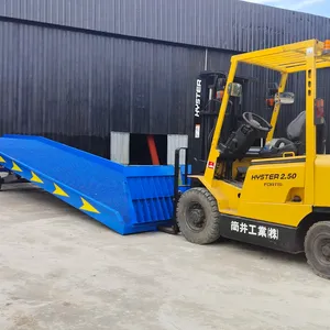 Leverancier Hydraulische Container Ramp Voor Heftruck KONJO-RE Anti-Slip Gaasvloer Met Elektrische Hydraulische Pomp Garantie 1 Jaar Vietnam