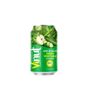 Caliente 330ml Bebida de jugo de vegetales verdes OEM ODM Fábrica hecha en Vietnam Puré Ingredientes NFC - Product Image 1