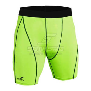 Best Selling Men's High Street Style <b>Compression</b> <b>Shorts</b> Custom Made Breathable Solid Pattern Elastic Waist Gym Fitness Clothing - Product Image 2