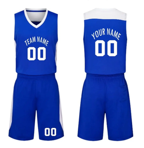 Maillot de basket-ball à sublimation réversible bon marché pour jeunes enfants avec short ensemble double face deux côtés noir - Product Image 5