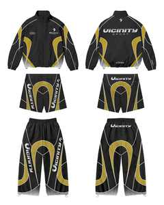 Conjunto Deportivo Personalizado, Chaqueta con Cremallera de Nailon y Pantalones de Nailon, Chándal Cortavientos - Product Image 2