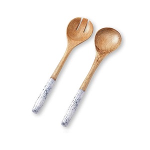 Ensemble de couverts en bois écologiques de luxe avec revêtement en émail, en bois et résine, pour la maison et l'hôtellerie, design classique - Product Image 1