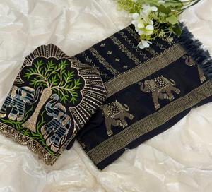 Magnifique Saree de fête brodé de paillettes en georgette pour mariage et fête pour femmes à prix abordable - Product Image 2