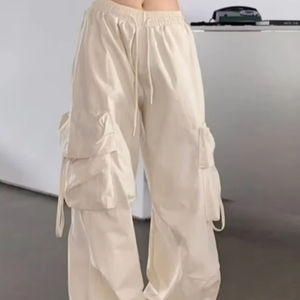 Pantalon cargo personnalisé pour femmes, design d'été, jogging surdimensionné de qualité supérieure, pantalon décontracté, respirant, multi-poches pour femme - Product Image 1