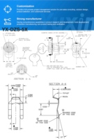 Serrure de boîte aux lettres antivol Yuxin YX-DZS-5X en alliage de zinc de haute qualité, durable, avec 3 clés pour tiroir-caisse, armoire de boîte aux lettres, finition nickelée