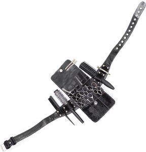 Ceinture porte-ciseaux de salon en cuir véritable |   Étui de ceinture pour outils de coiffure professionnelle, ciseaux, brosses, étui pour ciseaux - Product Image 5
