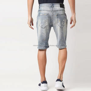 Fresh Arrival <b>Mens</b> <b>Slim</b> Fit Denim <b>Shorts</b> Eco-Friendly Cotton, Streetwear Style, Low MOQ - Product Image 2