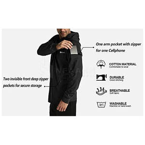 OEM al por mayor hombres gimnasio Fitness sudaderas con capucha temporada de invierno último diseño poliéster/material de algodón con cuello con capucha hecho Pakistán - Product Image 6