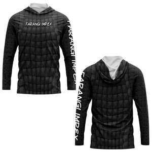 Chemise à manches longues en tissu 100% polyester sublimé avec motif de lave personnalisé, protection UV, chemise pour homme, protection anti-soleil, sweat-shirt de randonnée - Product Image 5