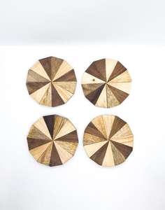 Sous-verre en bois de luxe vintage à prix raisonnable utilisé dans la cuisine meilleure qualité - Product Image 6